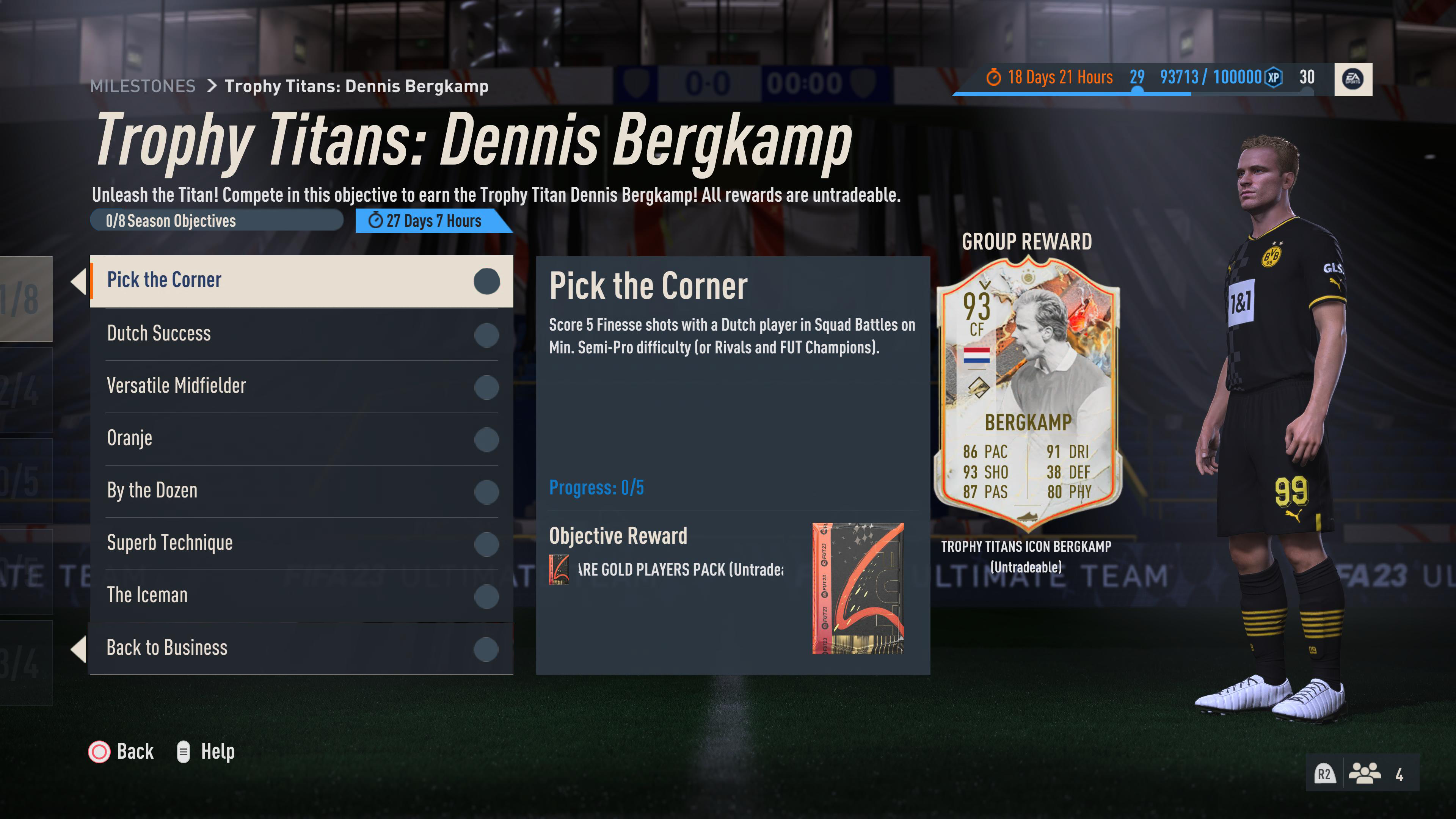 Trophy Titan Dennis Bergkamp Objective